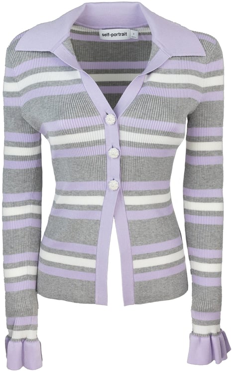 Self-Portrait Top Grey