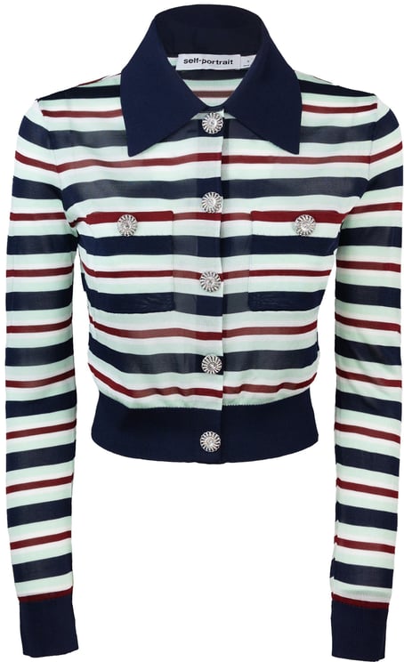 Self-Portrait Top Blue