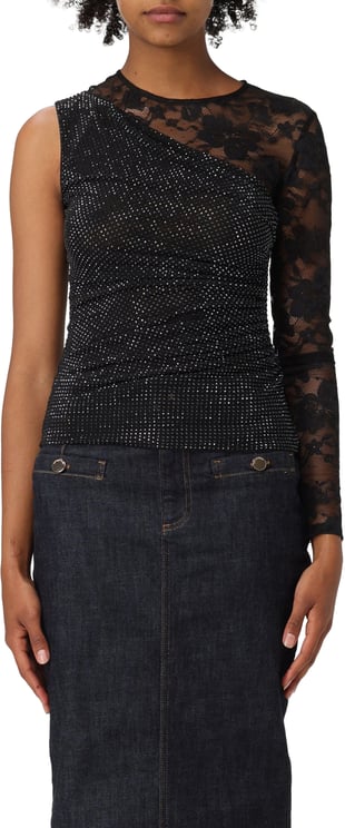 Self-Portrait Top Black