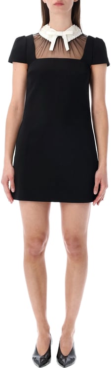 Self-Portrait Self-Portrait bow collar mini dress