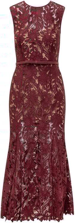 Self-Portrait Abito Midi in Pizzo