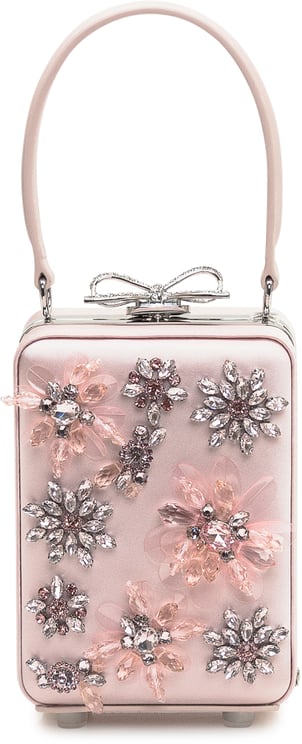 Self-Portrait Borsa Micro Con Applicazioni Floreali