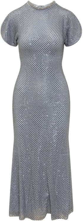 Self-Portrait Abito Lungo con Strass