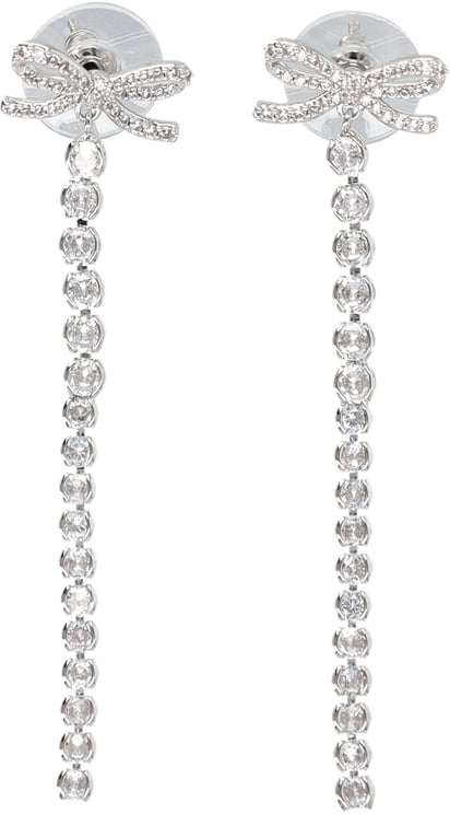 Self-Portrait Bow Earring Argento