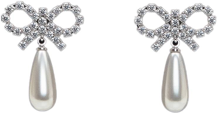 Self-Portrait Orecchini Con Fiocco E Perla