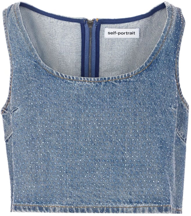 Self-Portrait Top Blue