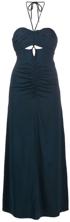 Self-Portrait Self-Portrait Cut-Out Ruched Maxi Dress