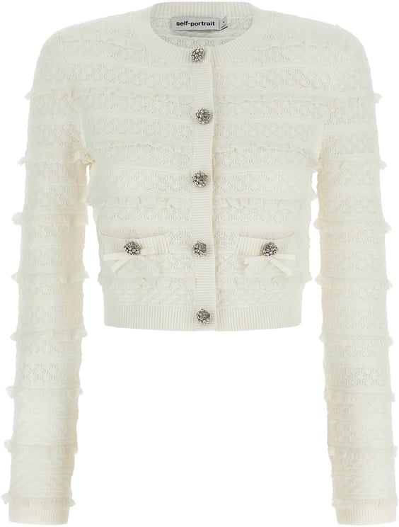 Self-Portrait Sweaters White