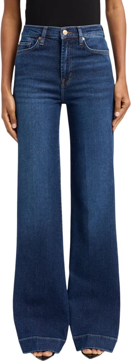 Seven Jeans Modern Dojo large rever bas denim brut délavé Blue wibe 7 For All Mankind 7U330A91