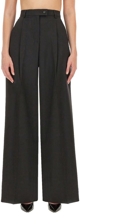 Sportmax Wide-Leg Tailored Pants With High Waist