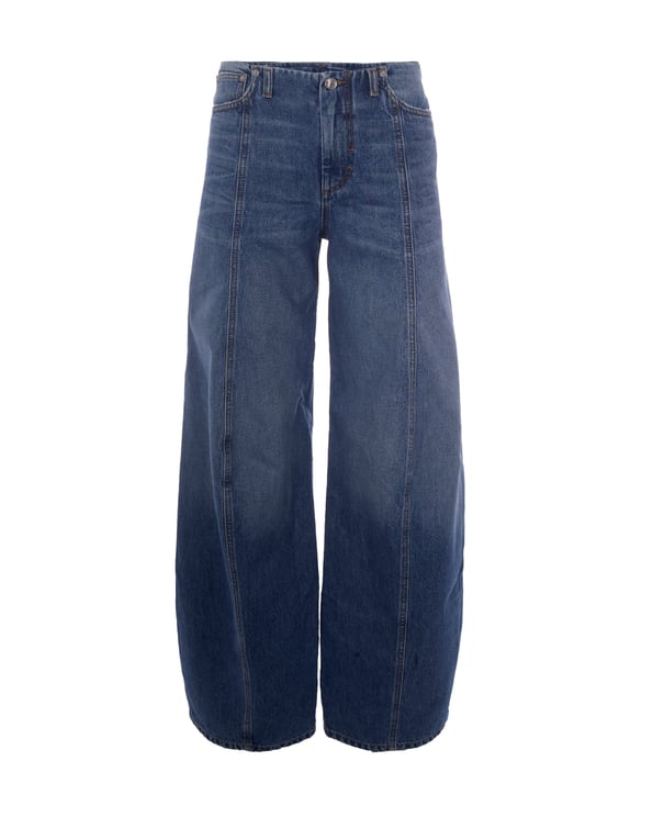Sportmax Innovative Wide-Leg Jeans with Balloon Shape