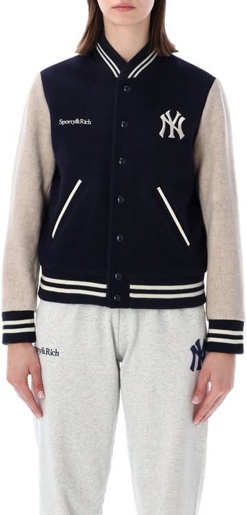 Sporty & Rich Yankees Varisty Jacket Blu
