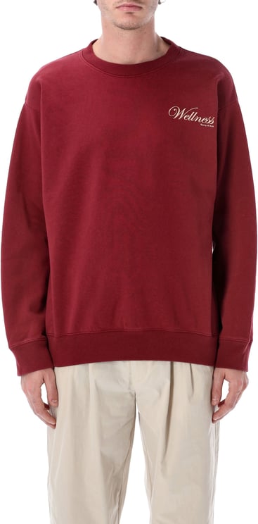 Sporty & Rich Soho Crewneck Merlot