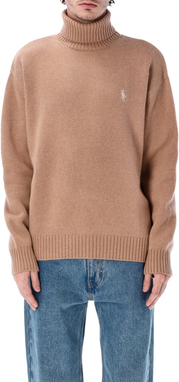 Sporty & Rich Src Wool Turtleneck Marrone