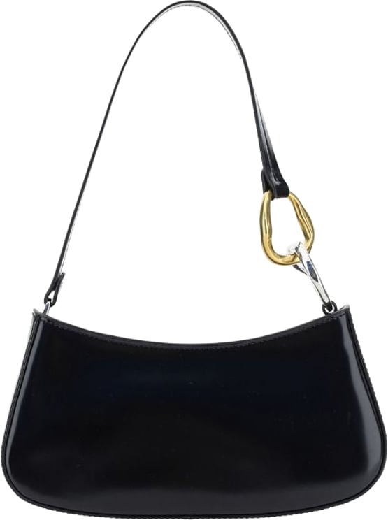 Staud Staud Black Calf Leather Bos Taurus Shoulder Bag