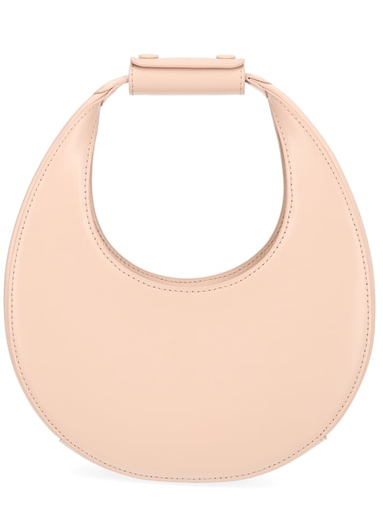 Staud Neutrals Moon Crescent-Shaped Leather Shoulder Bag