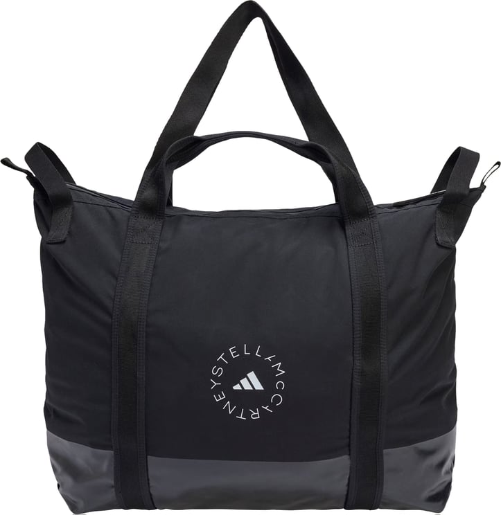 Stella McCartney Spacious Black Tote Bag With Grey Base