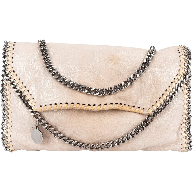 Stella McCartney Stella McCartney Shaggy Falabella Fold Over Flap Crossbody Bag