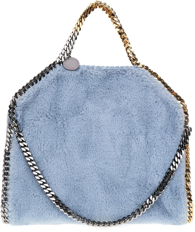 Stella McCartney Stella Mccartney Powder blue synthetic fur Falabella handbag