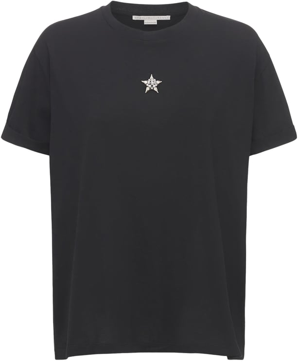 Stella McCartney Classic black T-shirt in versatile cotton