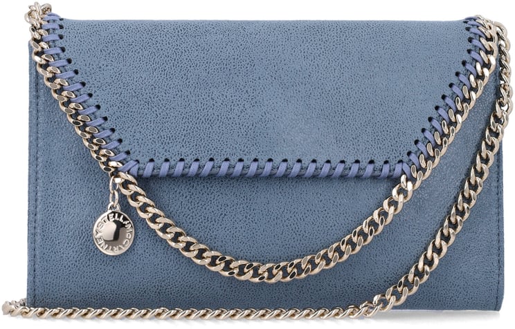 Stella McCartney Falabella Wallet Chain Feder Blue