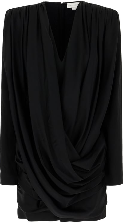 Stella McCartney Stella Mccartney Black acetate blend dress