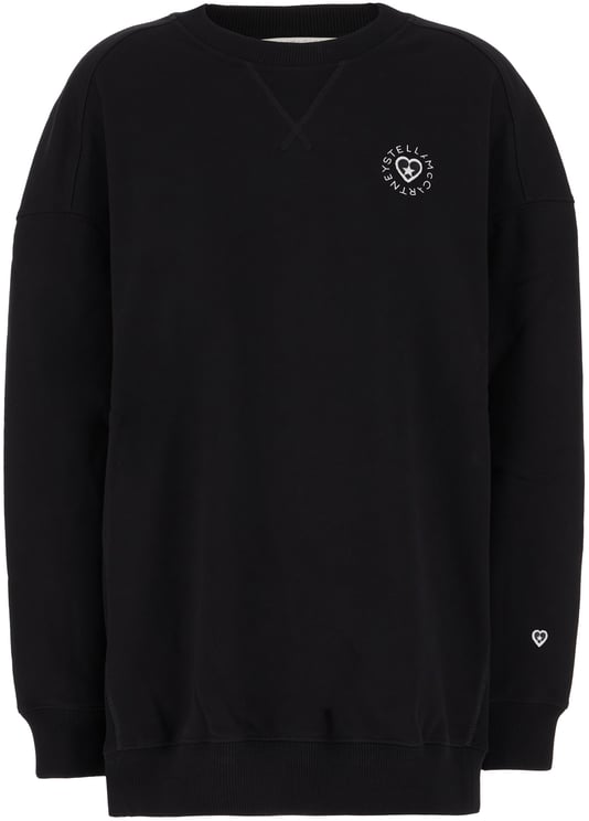 Stella McCartney Stella Mccartney Black cotton oversize sweatshirt