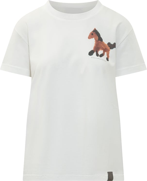 Stella McCartney T-shirt con Grafica Cavallo