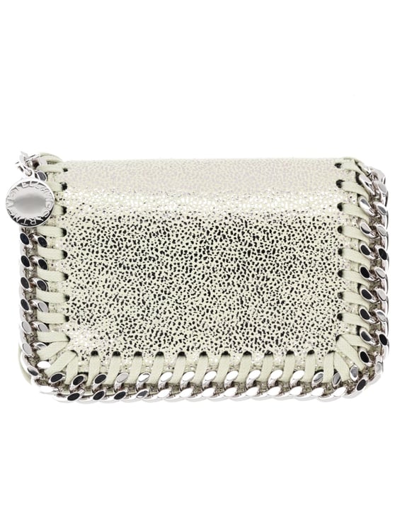 Stella McCartney Falabella Silver Speckled Card Holder