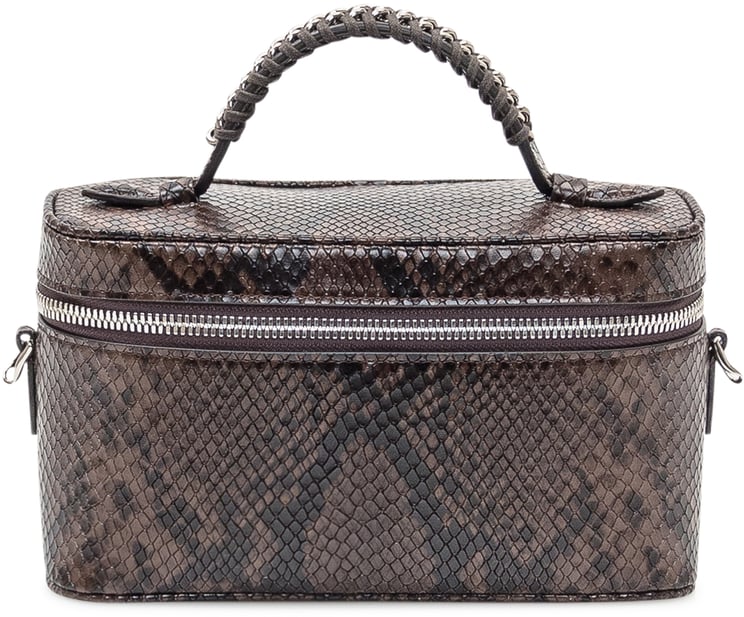 Stella McCartney Borsa Vanity in Stampa Pitone