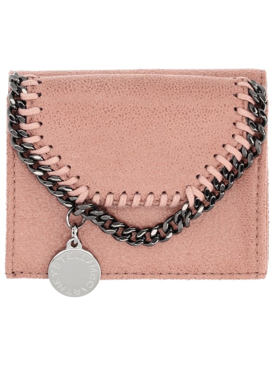 Stella McCartney Neutrals Falabella Chain Trim Polyester Wallet