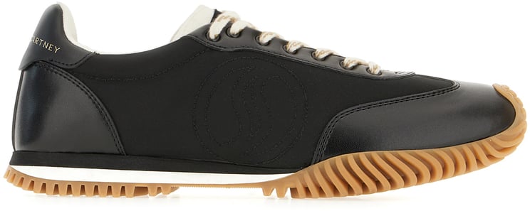 Stella McCartney Stella Mccartney Black fabric S-wave sneakers