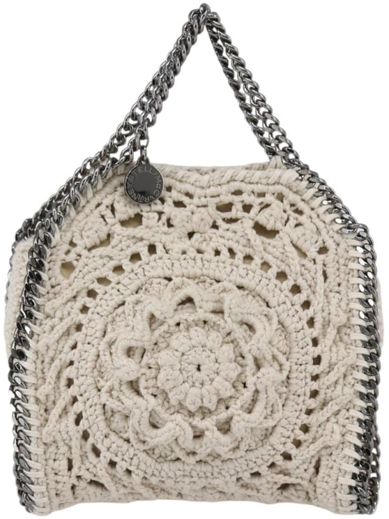 Stella McCartney Stella McCartney Falabella Fold Over Crossbody Bag Crochet Mini