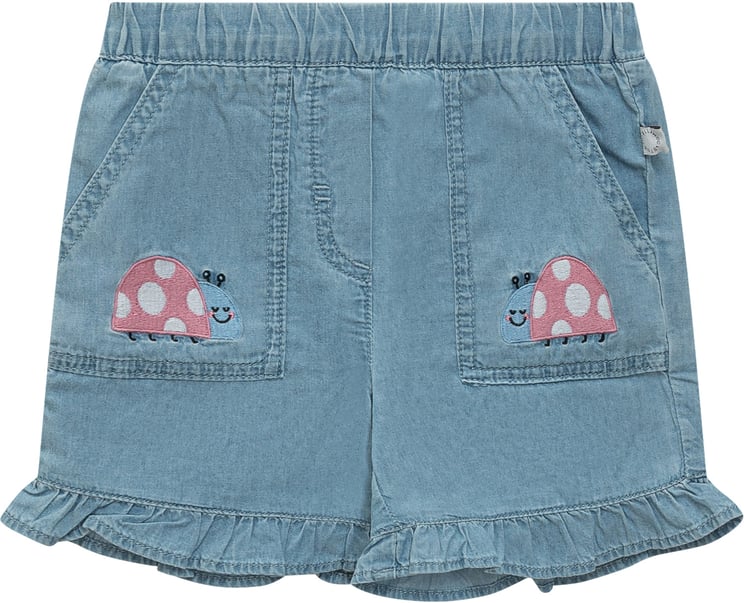 Stella McCartney Shorts in Denim con Ricamo