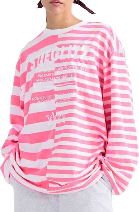 Stieglitz Stieglitz - Tacito Wide Skate Longsleeve - S2602078 - 007 Pink