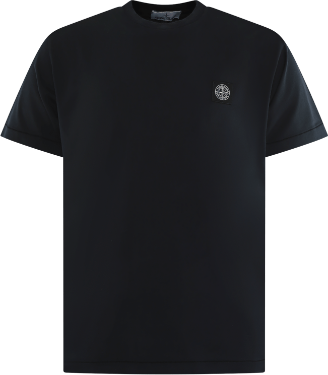 Stone Island Heren Compasslogo T-Shirt Blauw