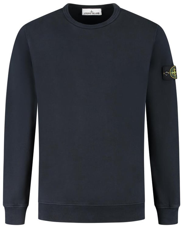Stone Island Sweatshirt van biologisch katoen fleece, marineblauw.