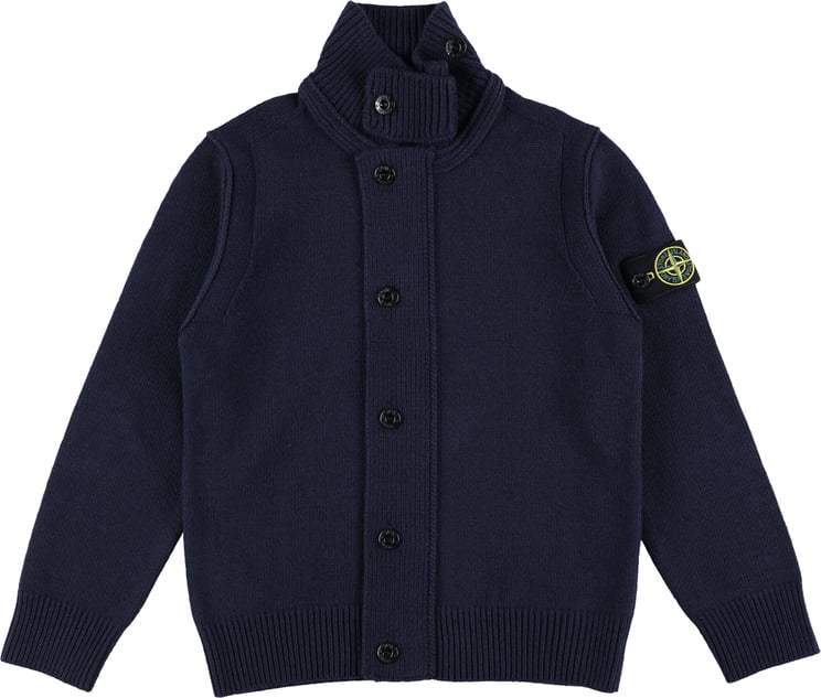 Stone Island Cardigan Bottom Blu