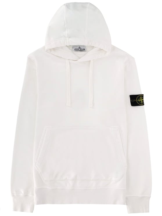 Stone Island Upper Sleeve Patch Cotton Hoodie