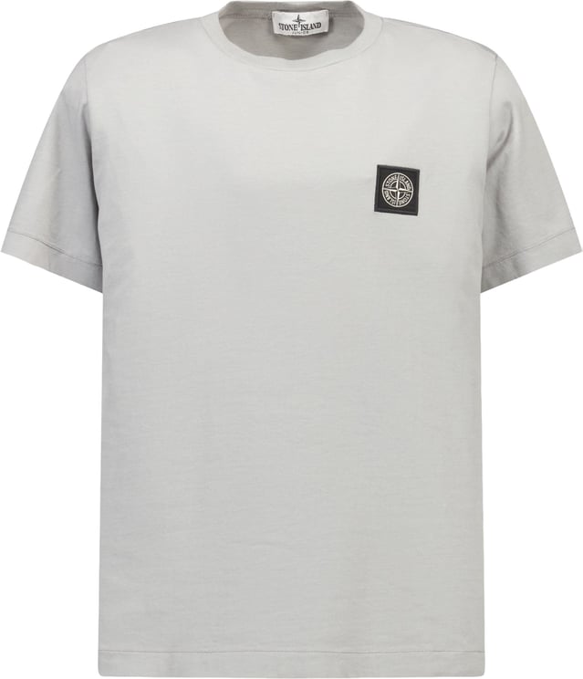 Stone Island Junior Stone Island Kinder Jongens T-Shirt In Licht Grijs