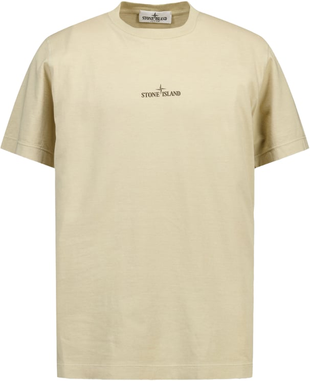 Stone Island Junior Stone Island Kinder Jongens T-Shirt In Zand