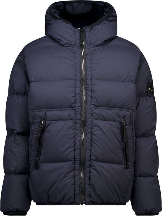Stone Island Junior Stone Island Kinder Jongens Winterjas In Navy