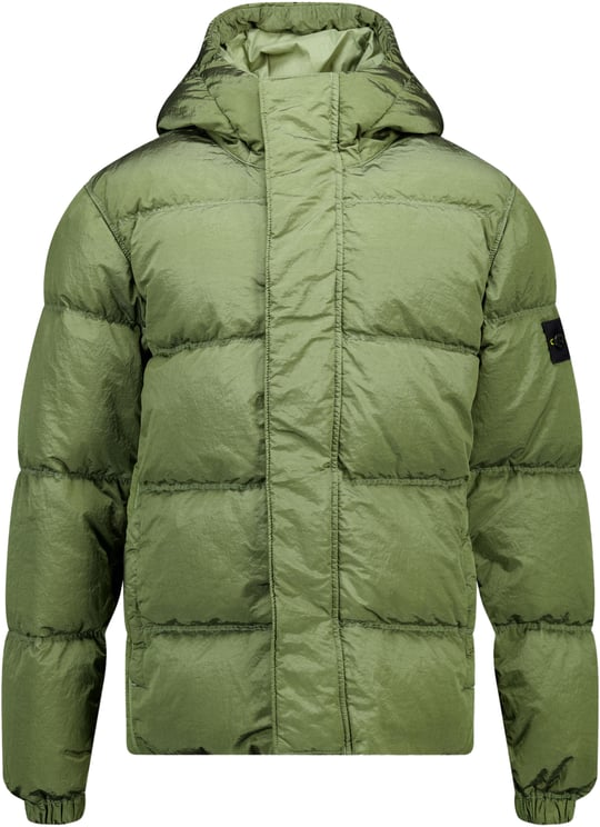Stone Island Junior Stone Island Kinder Jongens Winterjas In Donker Groen