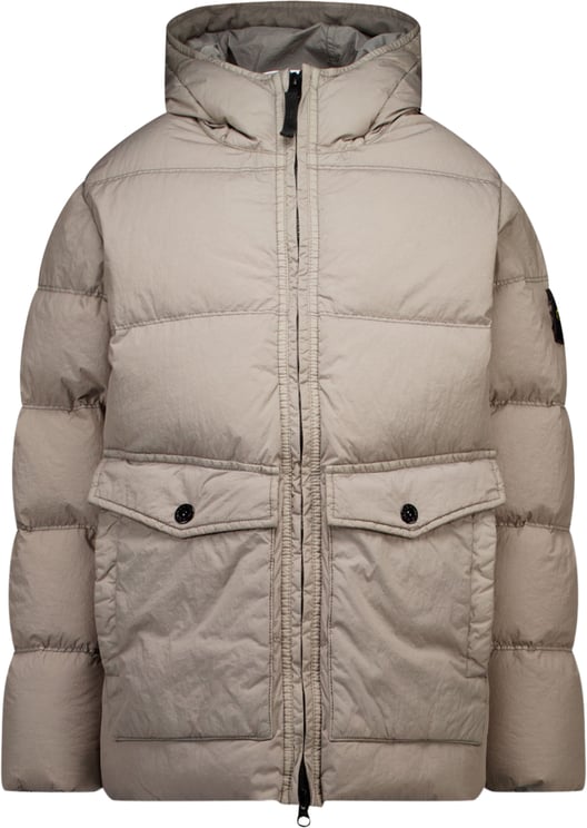 Stone Island Junior Stone Island Kinder Jongens Winterjas In Grijs