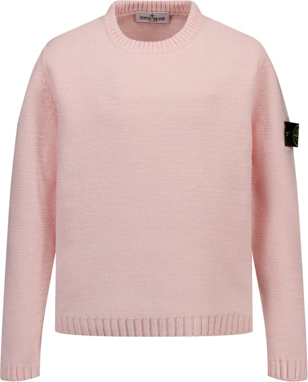 Stone Island Junior Stone Island Kinder Jongens Trui In Licht Roze