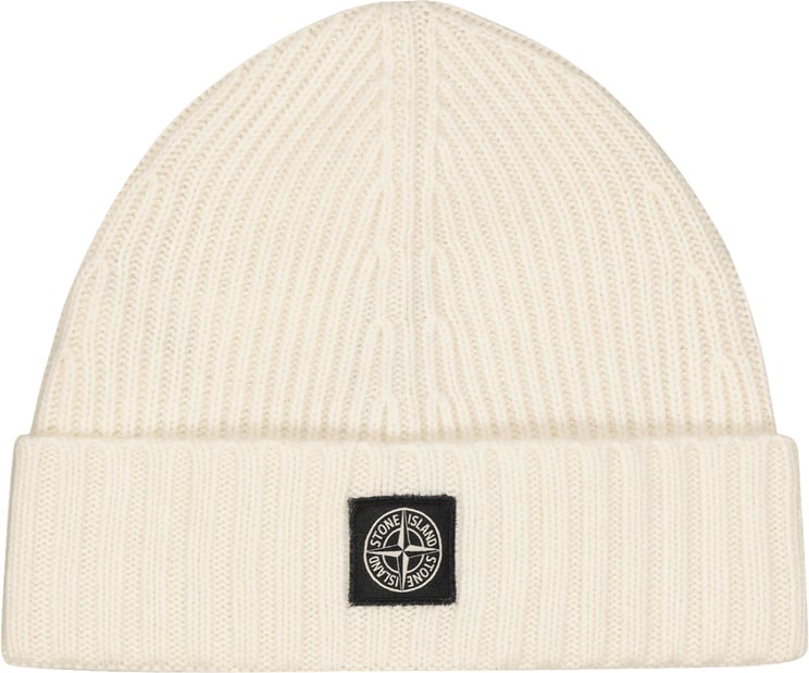 Stone Island Junior Stone Island Kinder Jongens Muts Off White