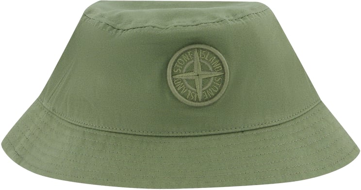 Stone Island Junior Stone Island Kinder Jongens Hoed Army