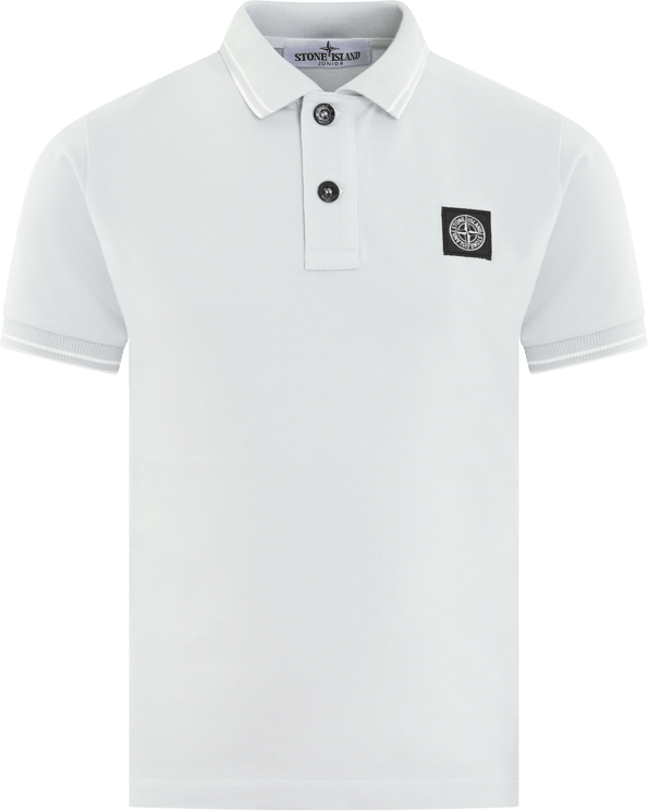 Stone Island Junior Kids Compasslogo Polo Blue Sky