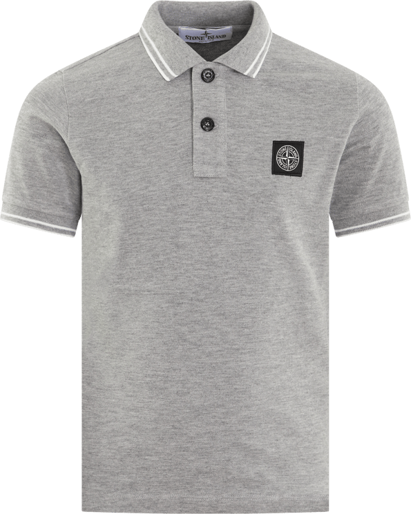 Stone Island Junior Kids Compasslogo Polo Grijs