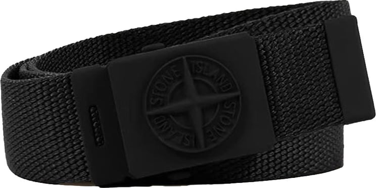 Stone Island Junior Stone Island Kinder Jongens Riem In Zwart